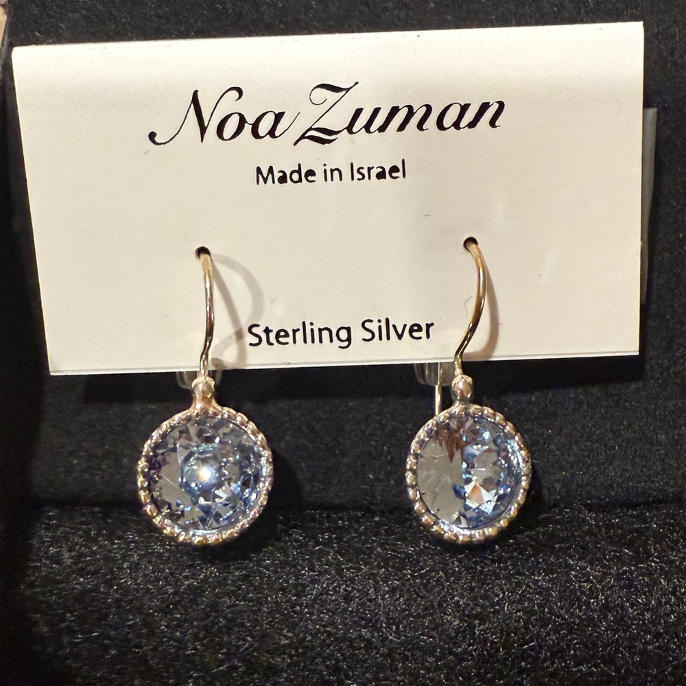 Noa Zuman Sterling Silver Roman Glass Earrings